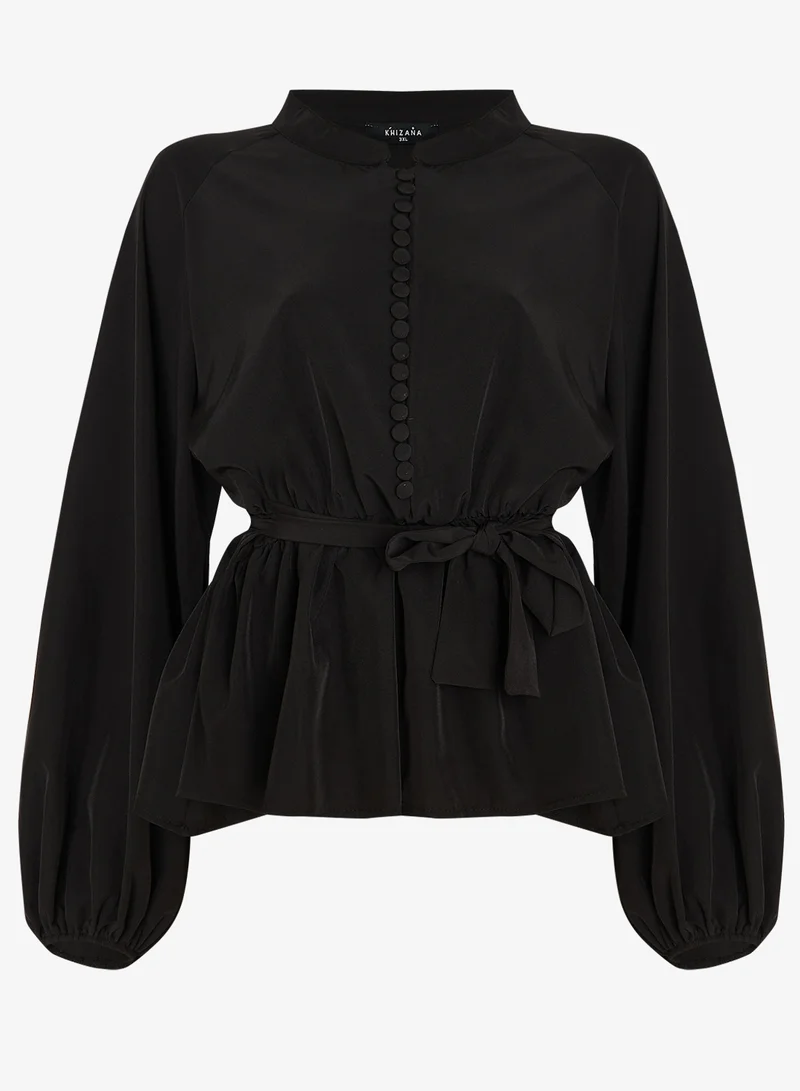 خزانة تونيك مقاس كبير مع تنورة مطوية